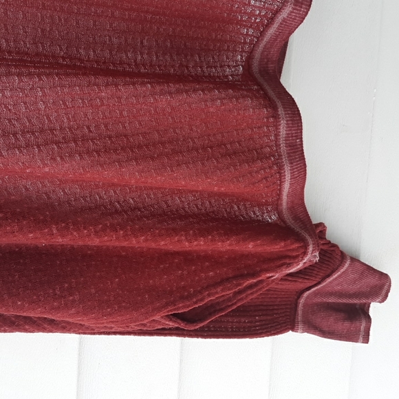 We the free free people south side thermal top double v neck slouchy oversized - Picture 4 of 8